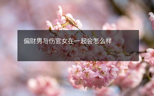 偏財(cái)男與傷官女在一起會(huì)怎么樣