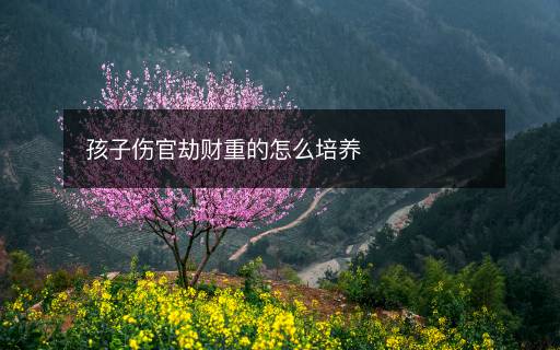 孩子傷官劫財重的怎么培養(yǎng)