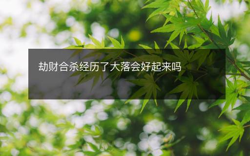 劫財合殺經(jīng)歷了大落會好起來嗎