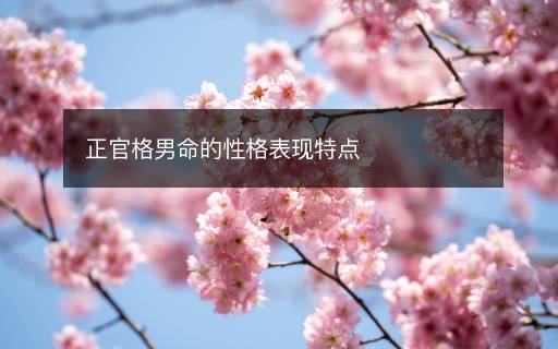 正官格男命的性格表現(xiàn)特點