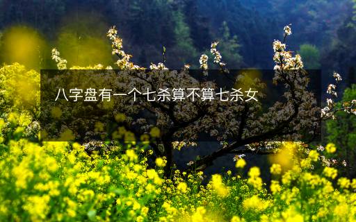 八字盤有一個七殺算不算七殺女