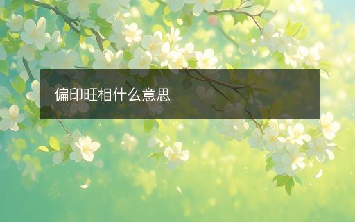 偏印旺相什么意思
