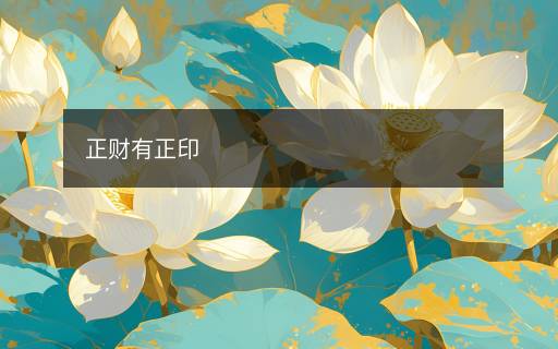 正財(cái)有正印
