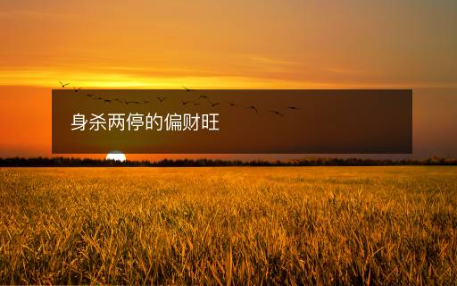 身殺兩停的偏財(cái)旺
