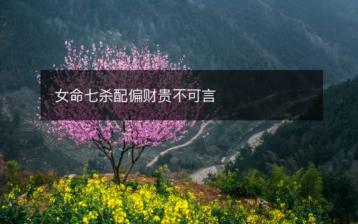 女命七殺配偏財(cái)貴不可言