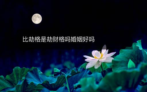 比劫格是劫財(cái)格嗎婚姻好嗎