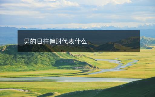 男的日柱偏財(cái)代表什么