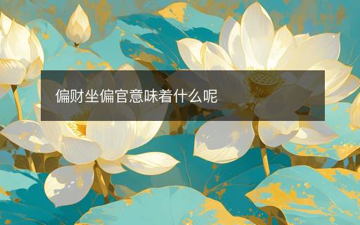 偏財坐偏官意味著什么呢