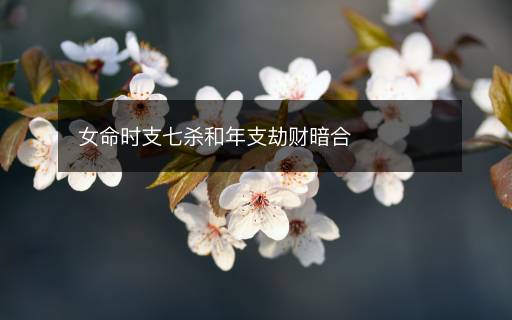女命時(shí)支七殺和年支劫財(cái)暗合