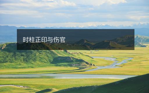 時(shí)柱正印與傷官