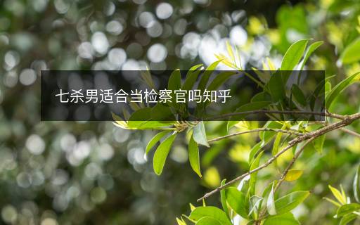 七殺男適合當(dāng)檢察官嗎知乎