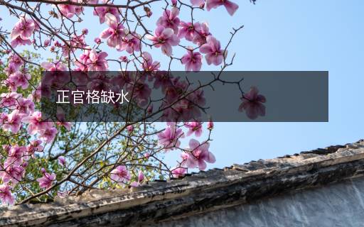 正官格缺水