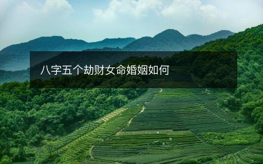 八字五個(gè)劫財(cái)女命婚姻如何