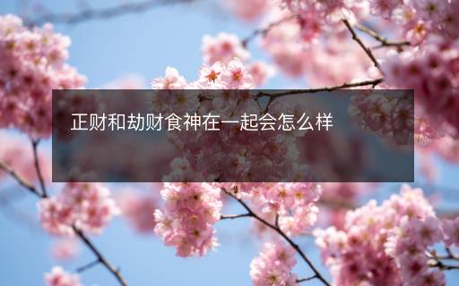 正財和劫財食神在一起會怎么樣