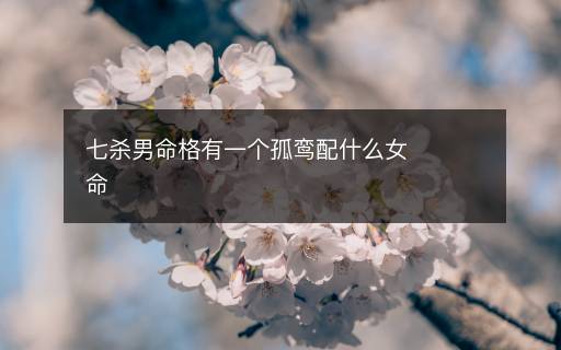 七殺男命格有一個孤鸞配什么女命