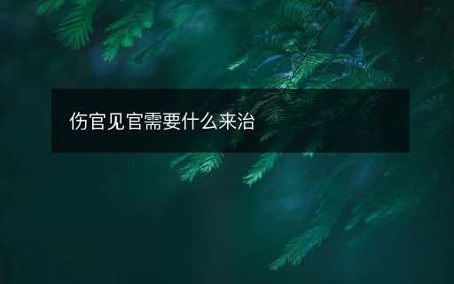 傷官見官需要什么來治