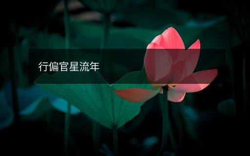 行偏官星流年