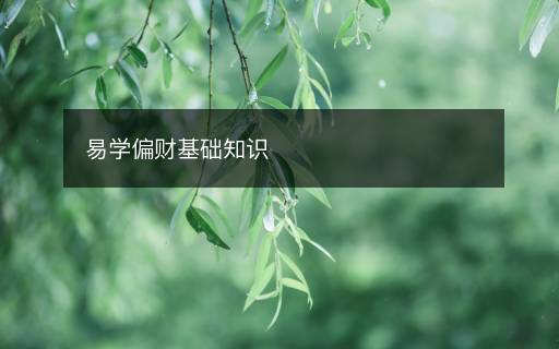 易學(xué)偏財(cái)基礎(chǔ)知識(shí)