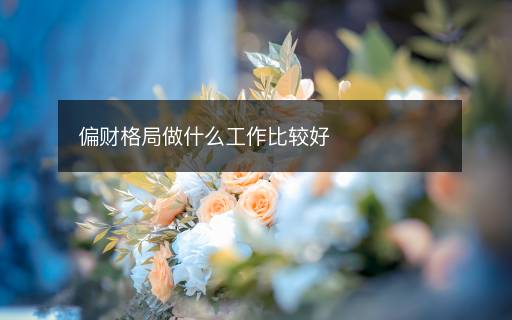 偏財(cái)格局做什么工作比較好