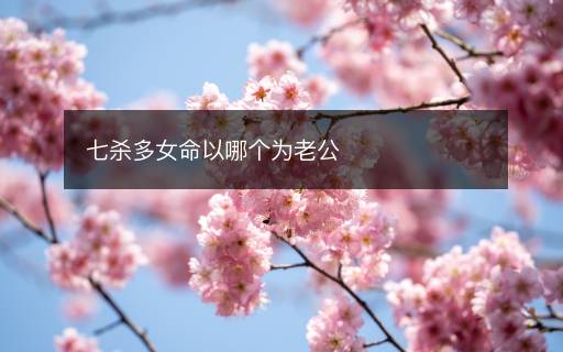 七殺多女命以哪個為老公