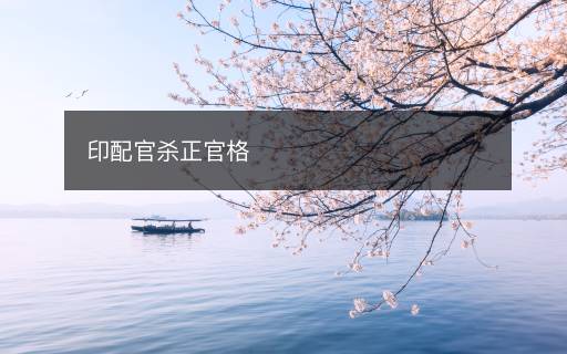 印配官殺正官格