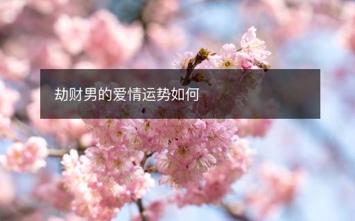 劫財(cái)男的愛情運(yùn)勢如何