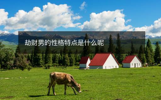 劫財男的性格特點是什么呢