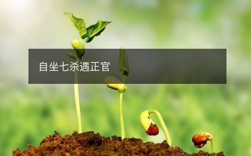自坐七殺遇正官