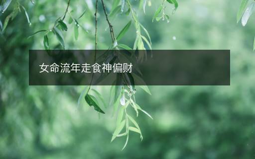 女命流年走食神偏財(cái)
