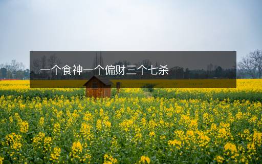 一個食神一個偏財三個七殺
