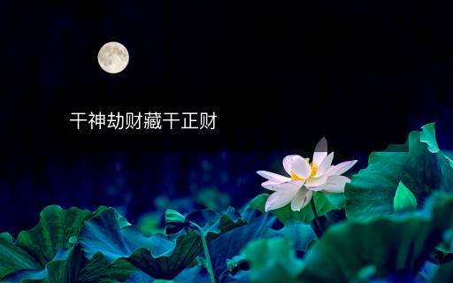 干神劫財(cái)藏干正財(cái)
