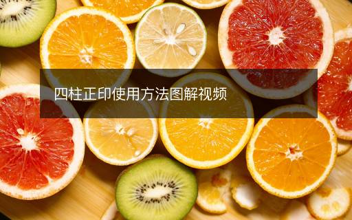 四柱正印使用方法圖解視頻