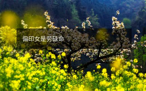 偏印女是勞碌命