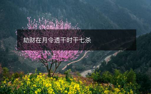 劫財(cái)在月令透干時(shí)干七殺