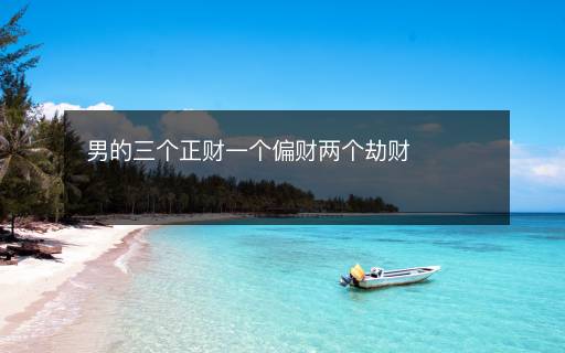 男的三個(gè)正財(cái)一個(gè)偏財(cái)兩個(gè)劫財(cái)