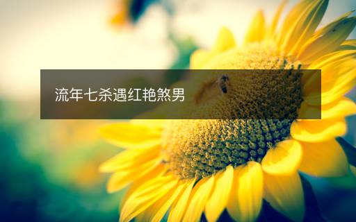 流年七殺遇紅艷煞男