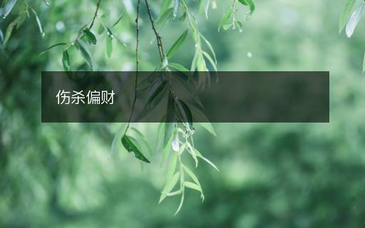 傷殺偏財(cái)