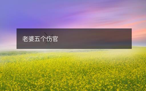老婆五個傷官