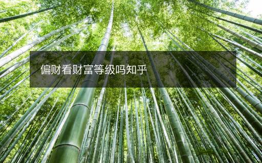 偏財(cái)看財(cái)富等級(jí)嗎知乎