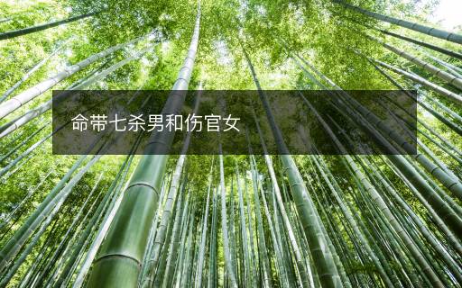 命帶七殺男和傷官女
