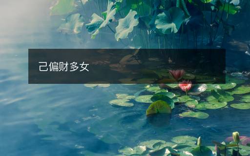 己偏財多女