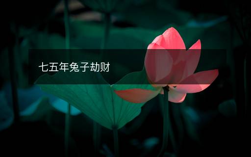 七五年兔子劫財(cái)