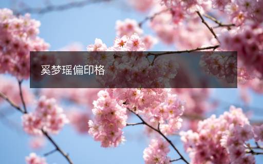 奚夢瑤偏印格