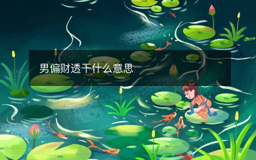 男偏財(cái)透干什么意思