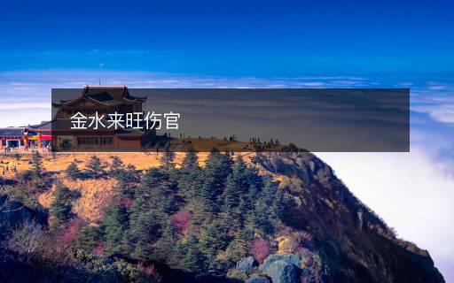 金水來旺傷官