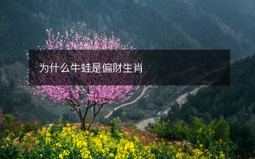 為什么牛蛙是偏財生肖